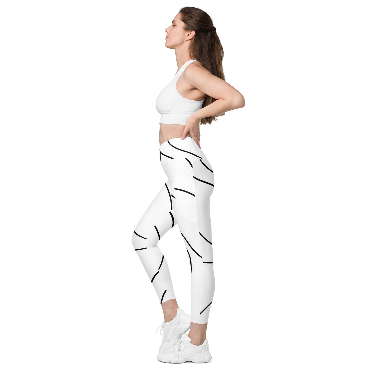 Real Estate Bae Crossover leggings with pockets