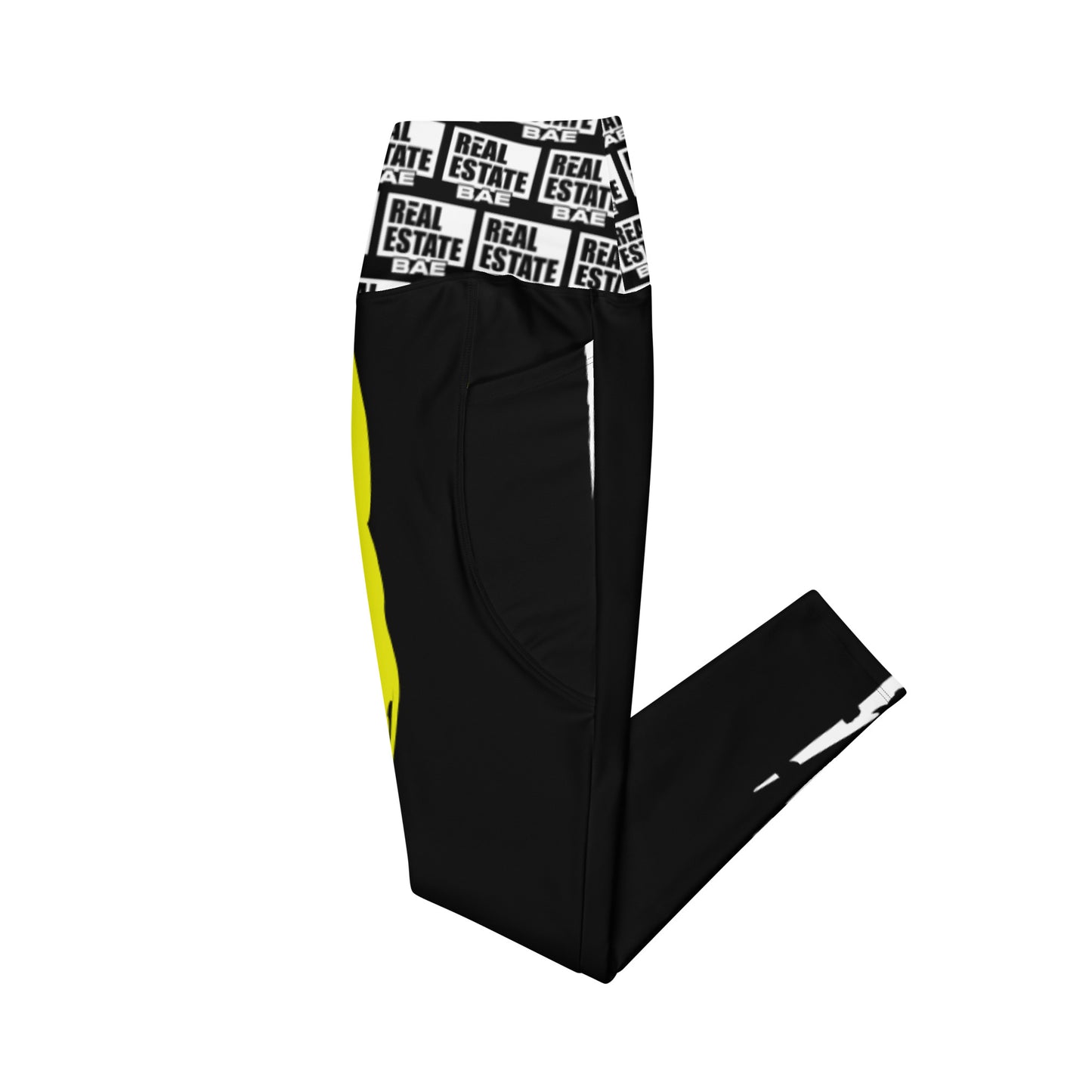 Real Estate Bae Crossover leggings with pockets