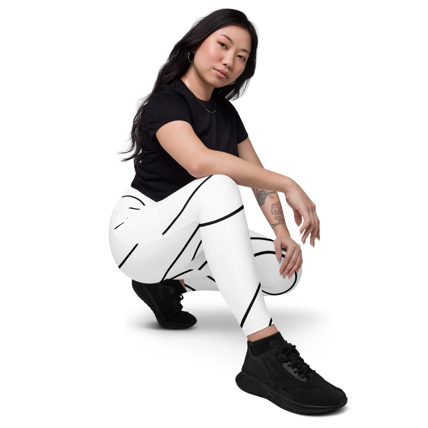 Real Estate Bae Crossover leggings with pockets