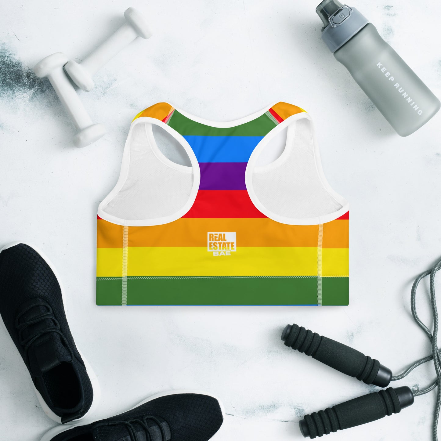 Real Estate Bae Padded Sports Bra