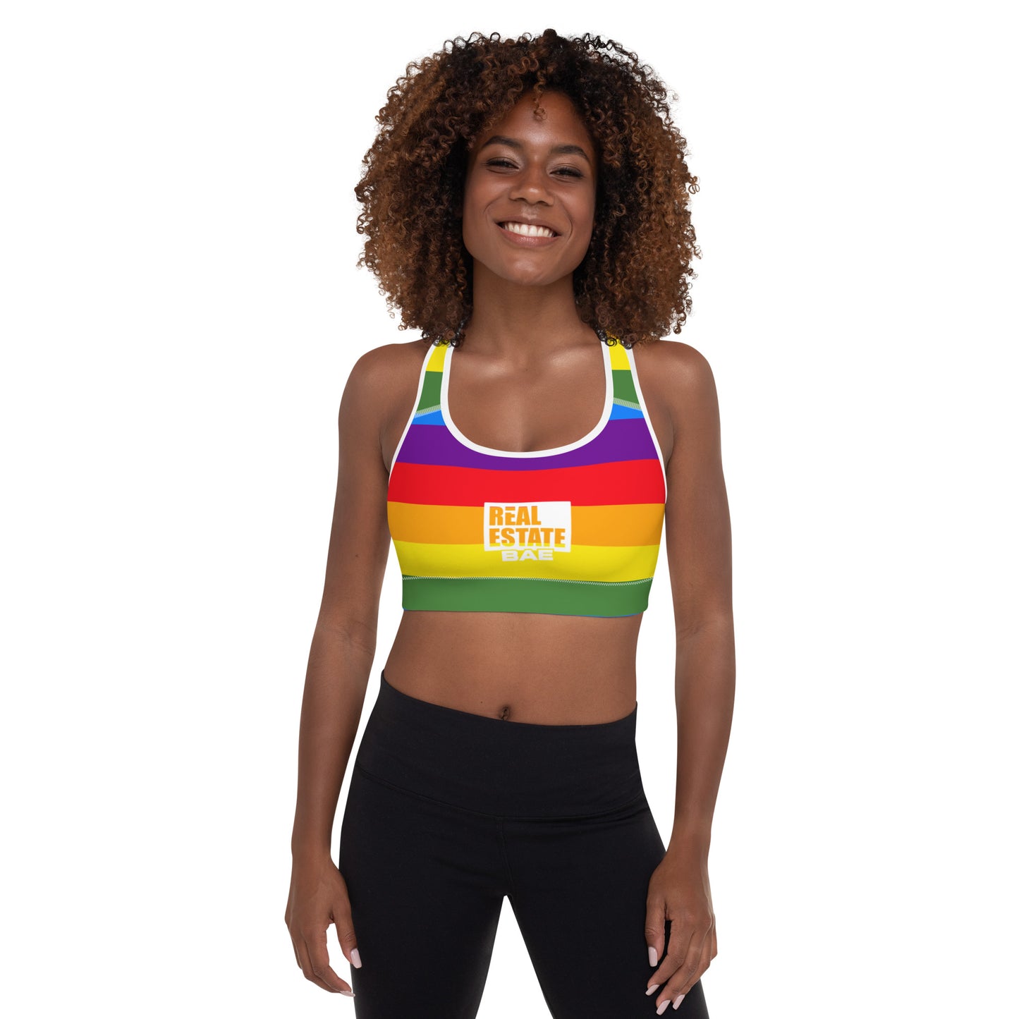 Real Estate Bae Padded Sports Bra