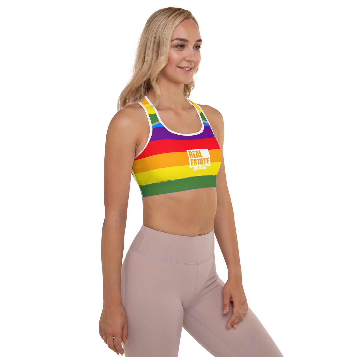 Real Estate Bae Padded Sports Bra