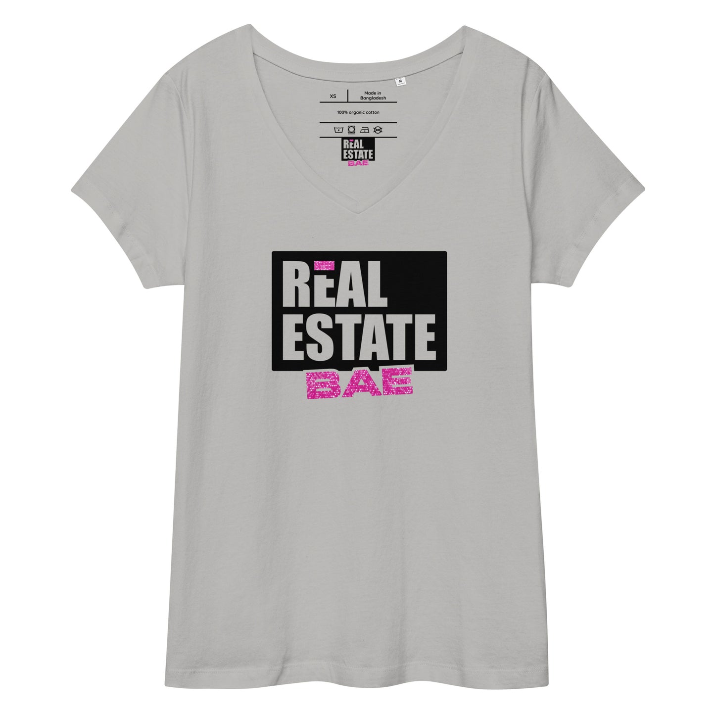 Real Estate Bae™ Women’s fitted v-neck t-shirt