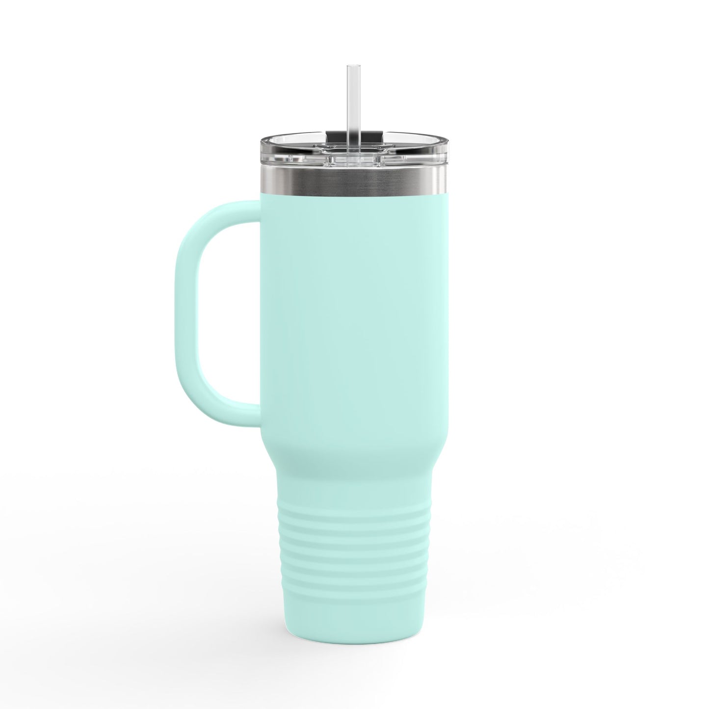 40oz Travel Mug — Real Estate Bae Insulated Tumbler (Handle & Straw)