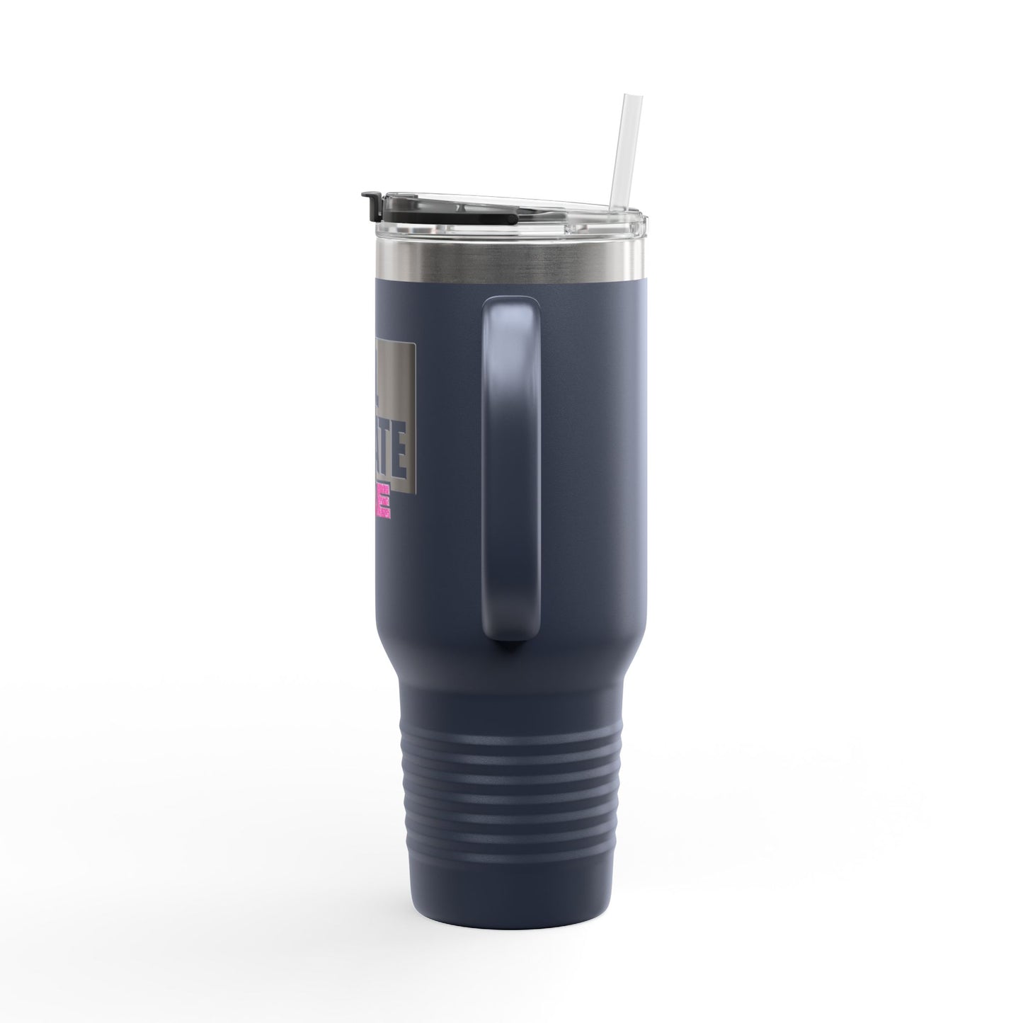 40oz Travel Mug — Real Estate Bae Insulated Tumbler (Handle & Straw)