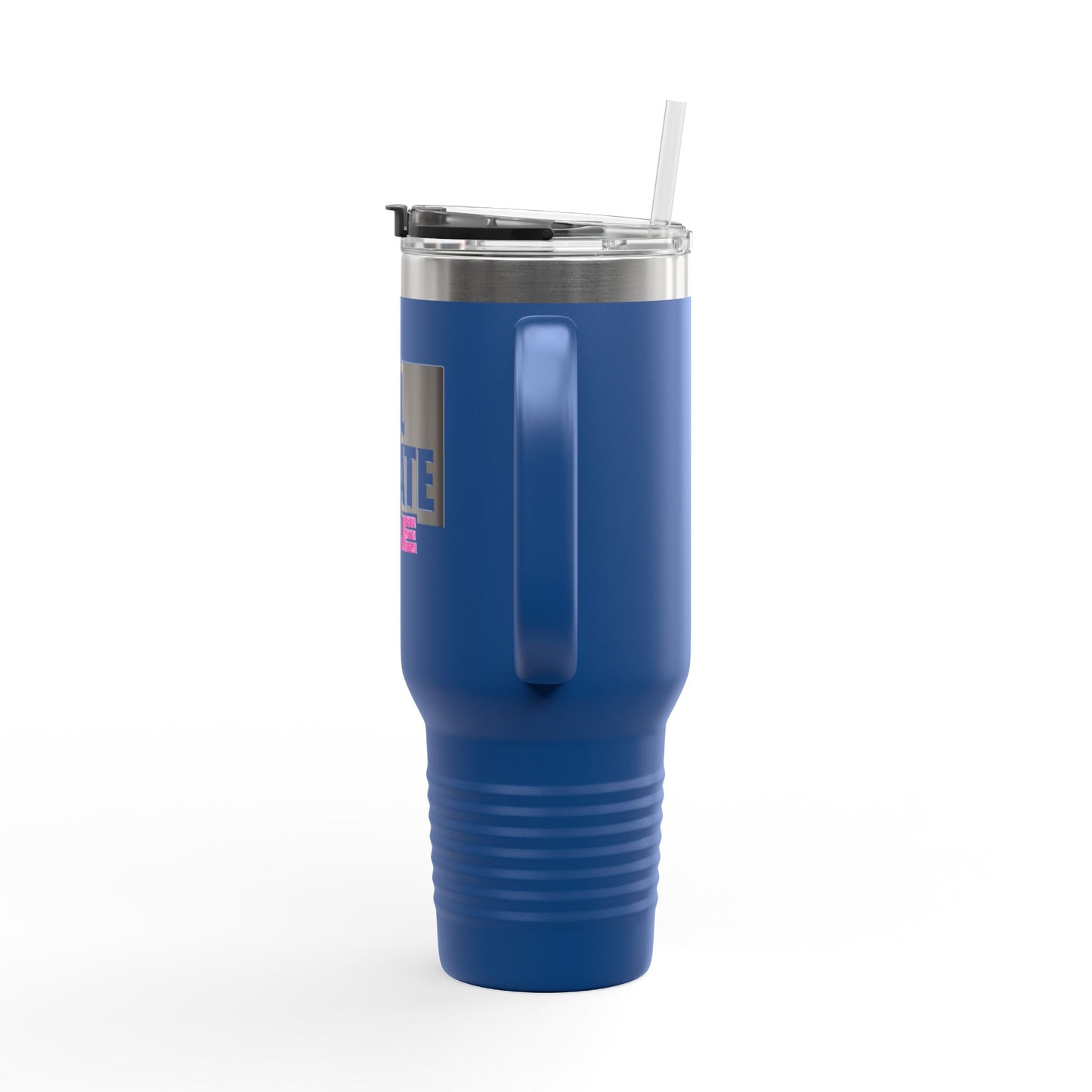 40oz Travel Mug — Real Estate Bae Insulated Tumbler (Handle & Straw)