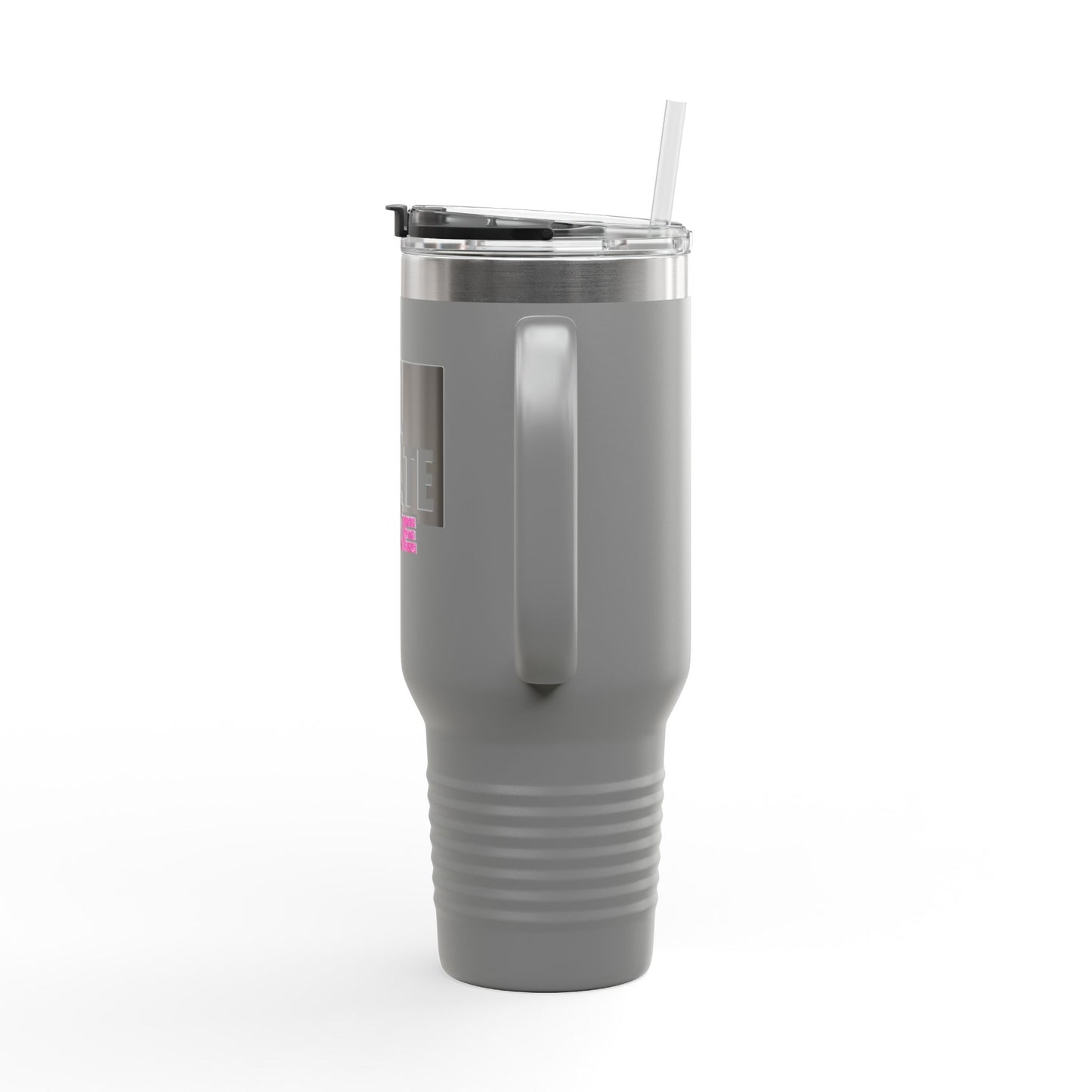40oz Travel Mug — Real Estate Bae Insulated Tumbler (Handle & Straw)