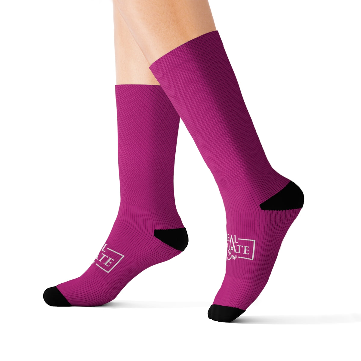 Real Estate Bae™ Pink Socks